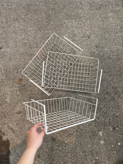 3 Wire Under-Desk Baskets