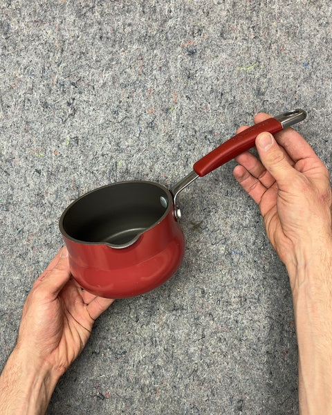 Rachael Ray Porcelain Non Stick Enamel Saucepan, 3/4 Qt