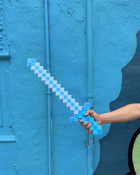 Pixelated Toy Sword, Lights Up Too!