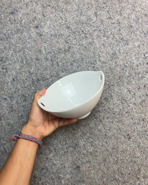 Pier 1 Imports White Porcelain Noodle Bowl