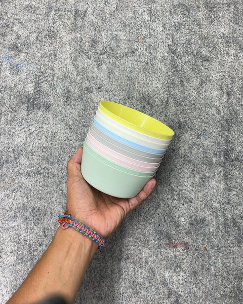 Ikea Assorted Pastel Plastic Bowls