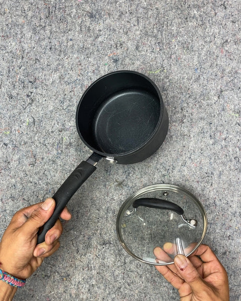 Small Black Non-Stick Saucepan