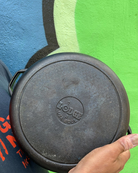 Lodge Seasoned Cast-iron Dutch Oven, Size 8