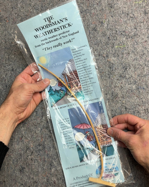 The Woodsman's Weatherstick Rustic Weather Predictor