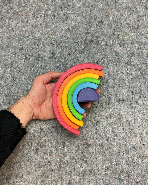 Pretty Wooden Rainbow Stacking Toy