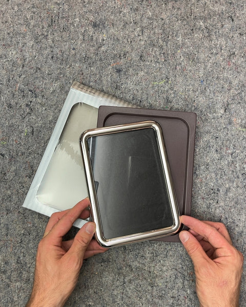Cute Silver Korean Picture Frame, 5x7"