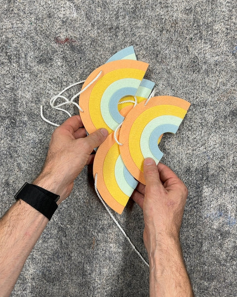 Pastel Rainbow Felt Garland
