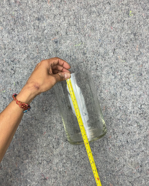 Clear Glass Cylinder Vase, 8x4"