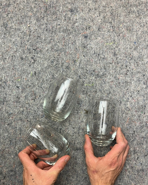 3 Stemless Drinking Glasses