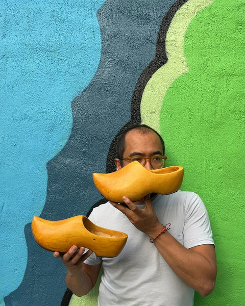 Pretty Wooden Clogs, Size EU 38-39