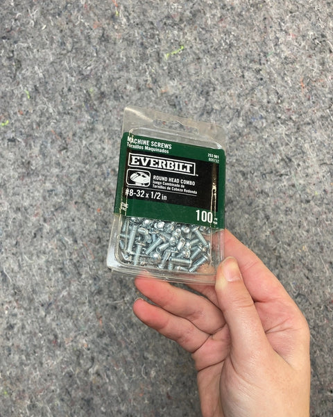 Everbilt Machine Screws #8-32 x 1/2 in, 100 ct