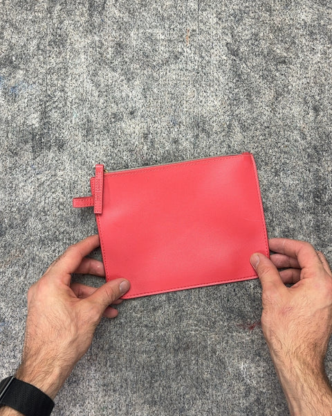 Estee Lauder Leather Zippered Pouch