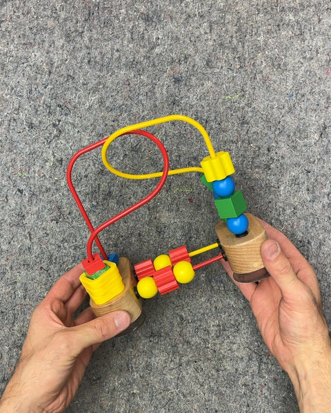 Melissa & Doug Wooden Bead Maze Toy With Suction Cups