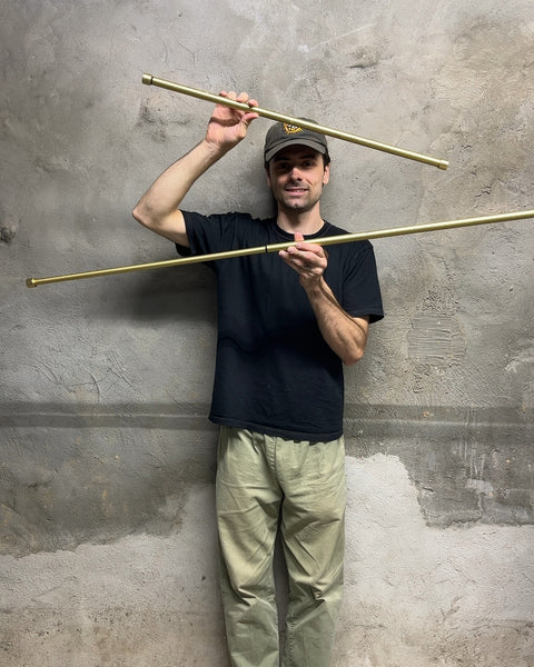 Adjustable Brass Curtain Rods, 28 to 54"