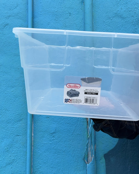 Sterilite Clear Storage Container with Lid, 10 Qt
