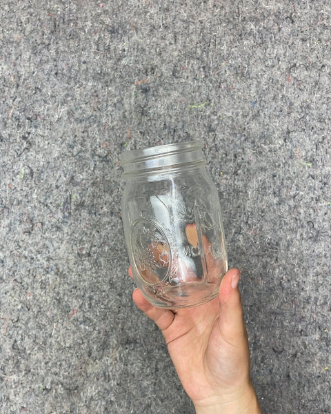 Clear Glass Mason Jar