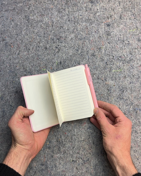 Pink Mini Notebook with Pen