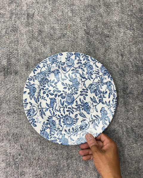 Churchill Blue Floral Dinner Plates
