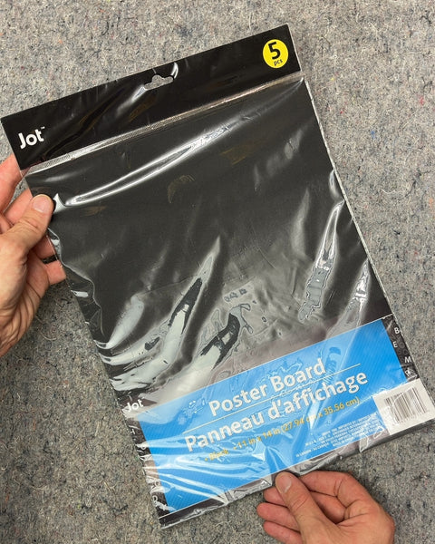 Jot Black Poster Board, 5 pcs