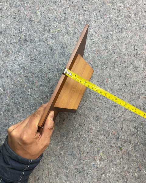Square Wooden Bowl, 9x3"