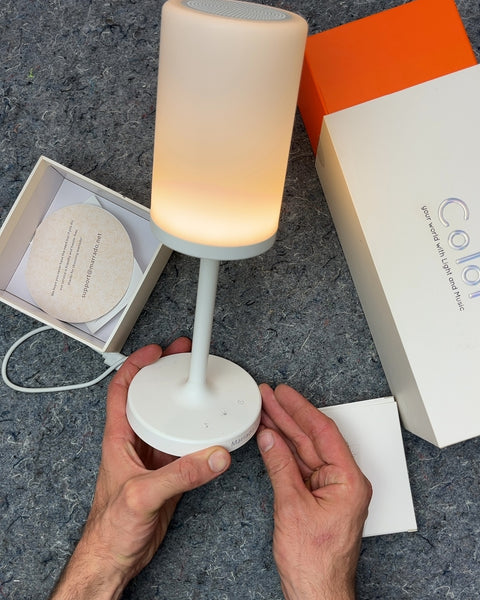 Color Smart Table Lamp with Bluetooth Speaker