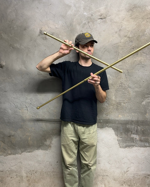 Adjustable Brass Curtain Rods, 28 to 54"