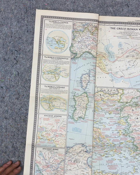 National Geographic Classical Lands of the Mediterranean Map