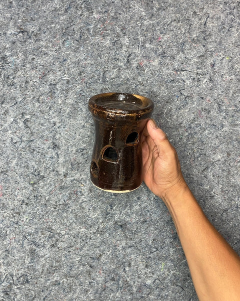 Ceramic Candle and Incense Holder