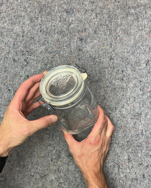 Glass Jar with Clamp Lid