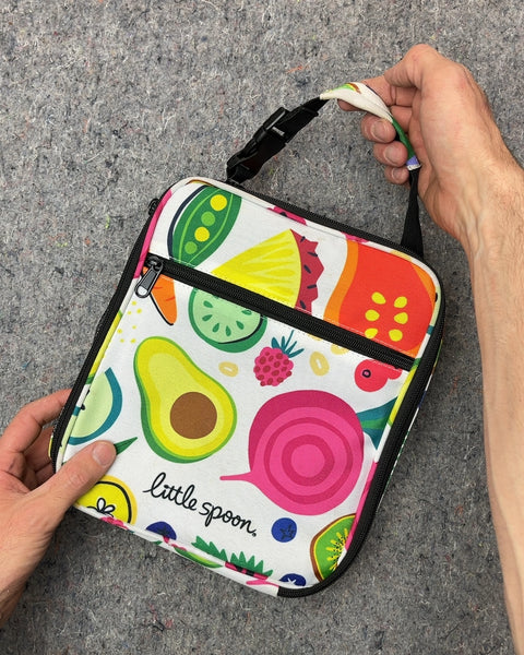 Little Spoon Fruit Print Insulated Lunch Bag