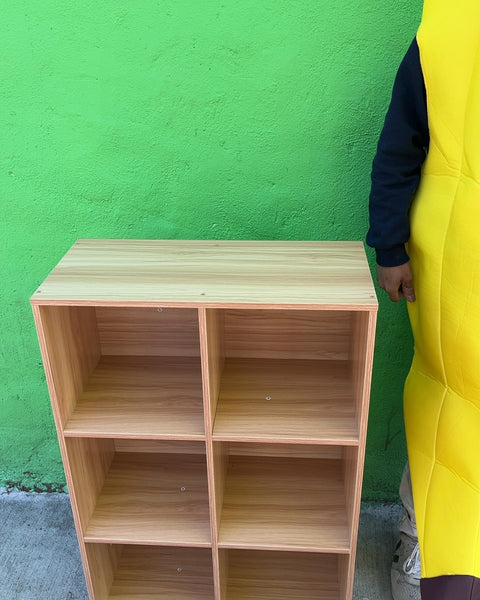 Six-Cube Storage Shelf, W24xD11xH35"