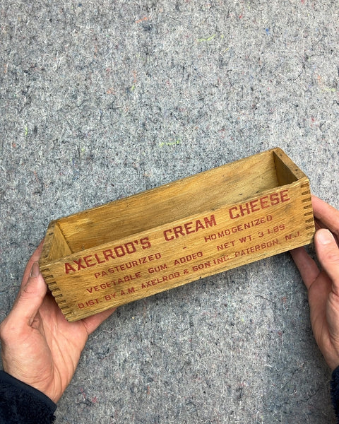 Axelrod's Vintage Cream Cheese Wooden Box