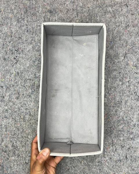 Collapsible Fabric Storage Bin, 13x6.5"