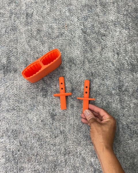 Orange Silicone Ice Pop Mold