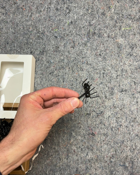 Bunch Of Plastic Spider Decorations