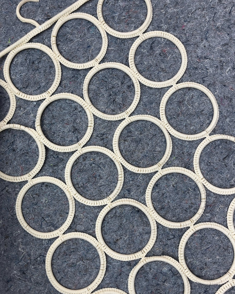 Woven Scarf Hanger with Multiple Rings