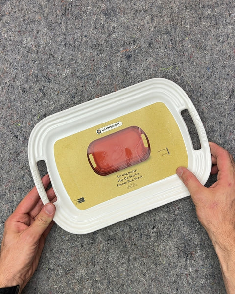 Le Creuset White Serving Platter, 12"