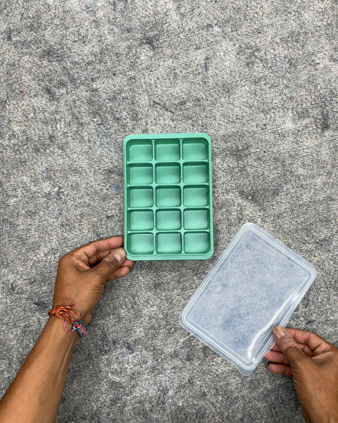Silicone Ice Cube Tray with Lid