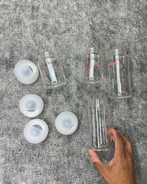 Pigeon Glass Bottles of Various Sizes