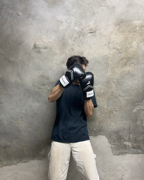 Trideer Black Boxing Gloves, 12 oz