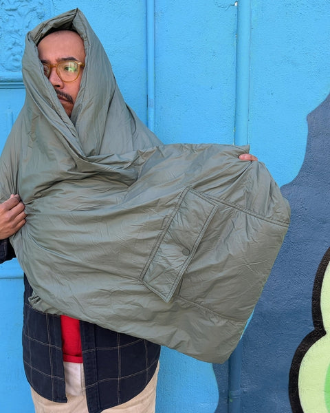 Fabletics Green Puffer Scarf For The Campfire