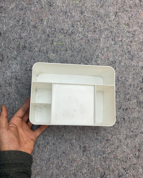 White Desk Organizer with Drawers