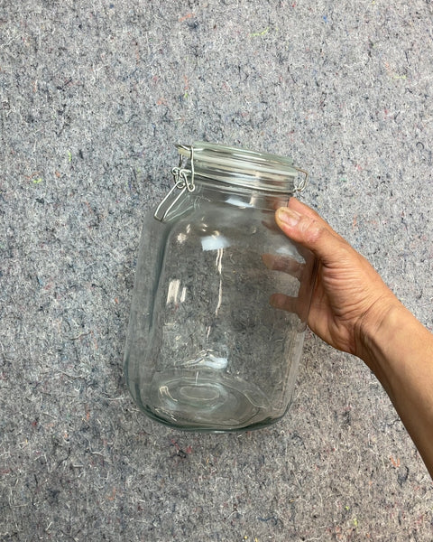 Mad Big Glass Storage Jar with Clamp Lid