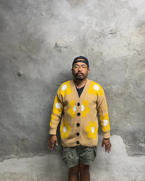 Flower Cardigan, Sz M/L