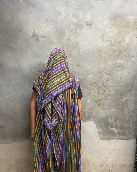 Grip of Striped Fabric Blanket, 30x100"