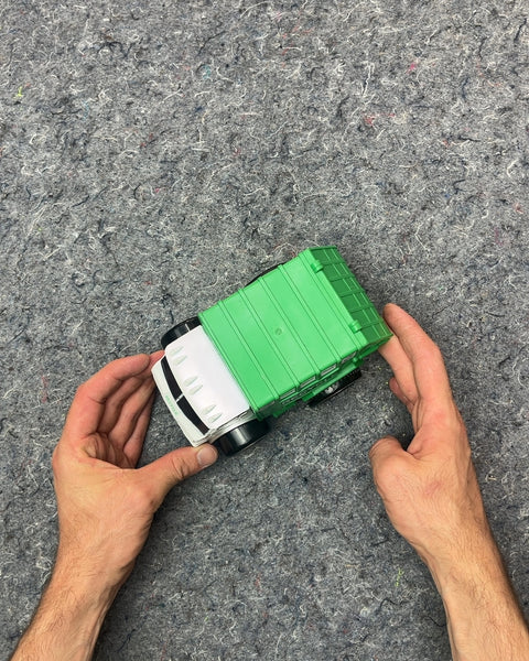 Green and White Recycle Truck Toy
