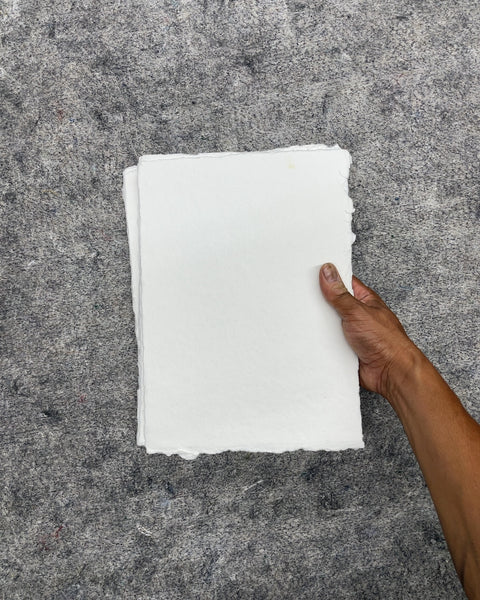 400 GSM Off White Deckle Edge Watercolor Paper, A4, 40 Sheets