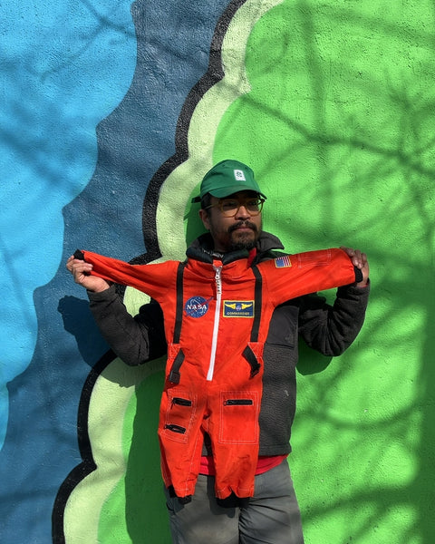 Orange NASA Commander Costume, Size 18M