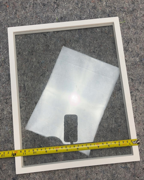 White Glass Picture Frame, 12x15"