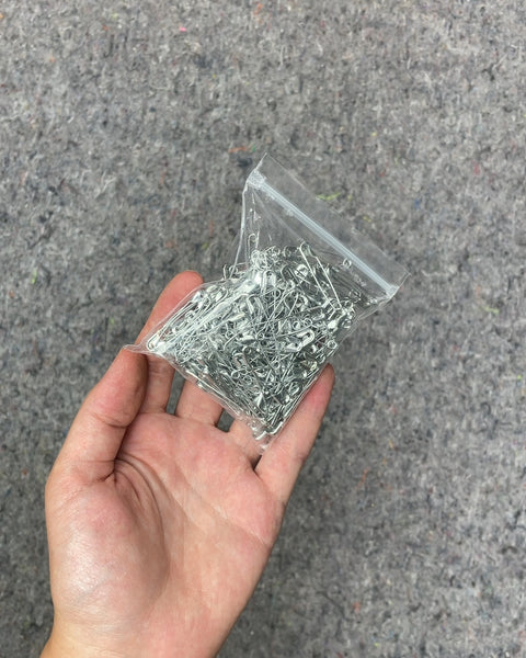 Bag of Silver Safety Pins